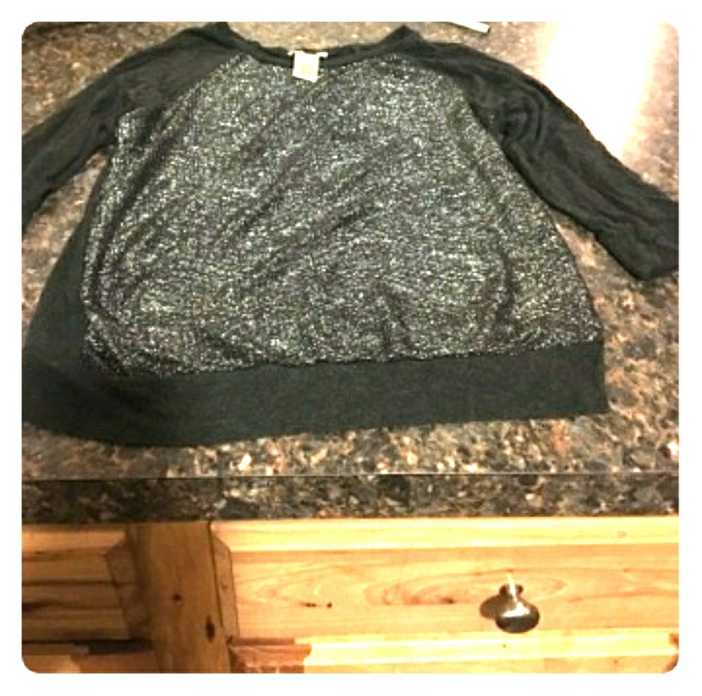 2/for $10 Girls sequin long sleeve tee